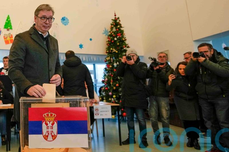 Serbia’s populists claim sweeping victory in country’s parliamentary election
