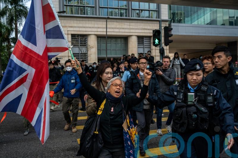 Dissident Hong Kong publisher Jimmy Lai’s son condemns father’s ‘show trial’