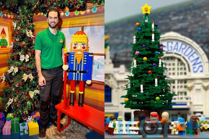 Ex-hairdresser swaps beauty career for &lsquo;dream role&rsquo; as Lego builder and makes nutcracker to mark first Christmas in job