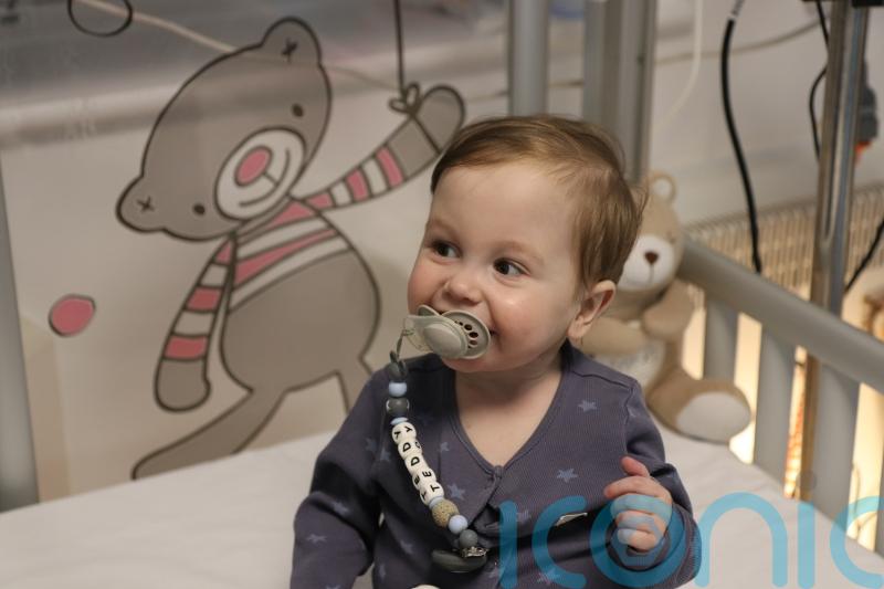 Mother donates part of liver to toddler son in lifesaving transplant