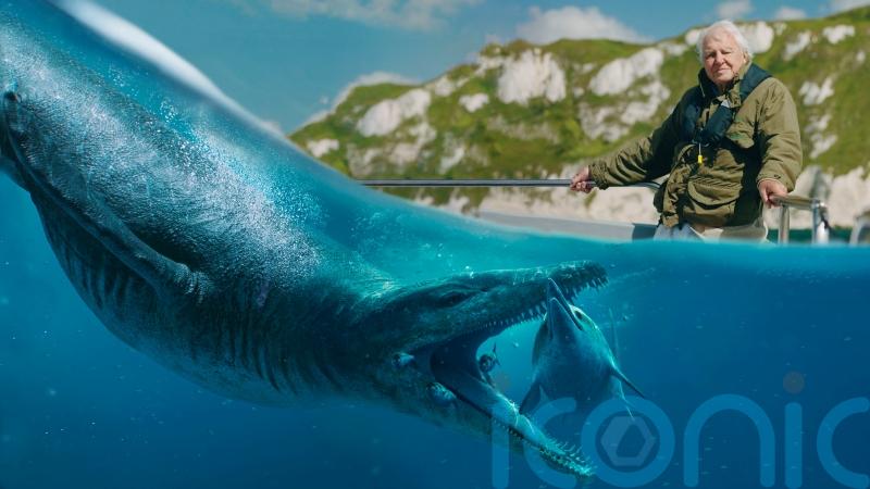 David Attenborough on painstaking process of excavating giant sea monster skull