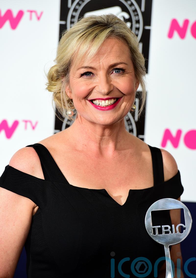 On cloud nine: BBC weather presenter Carol Kirkwood ties the knot