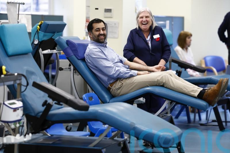 Yousaf donates blood and urges other Scots to ‘help save a life’