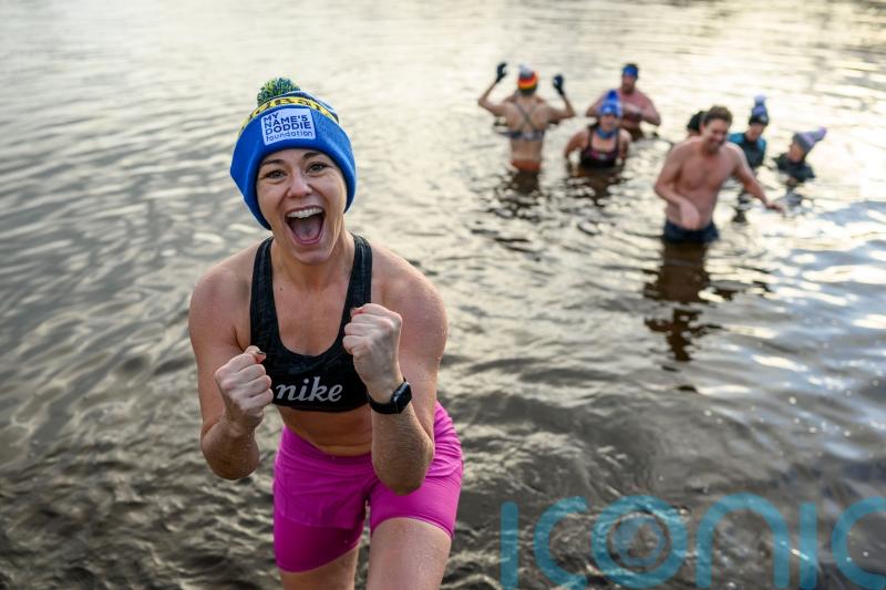 Celebs take part in Loony Dook for Doddie Weir’s MND charity