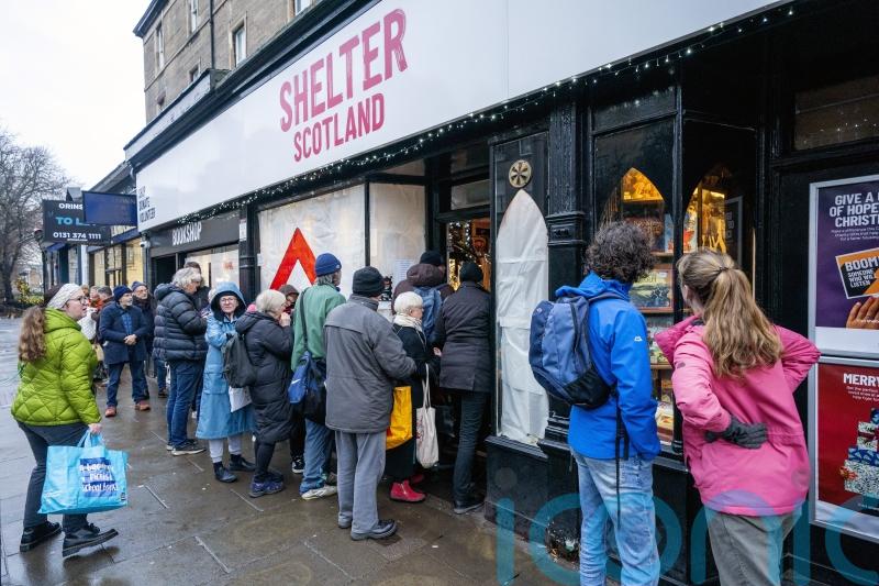 Bargain hunters flock to Edinburgh charity shop’s ‘legendary’ January sale