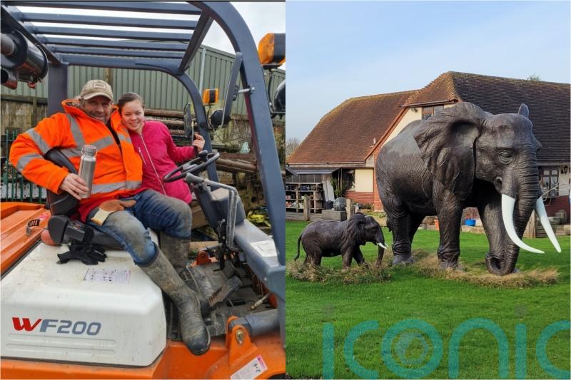 Thrifty dad who sells giant objects displayed in ‘dreamland’ Essex garden teaching family his trade after cancer news