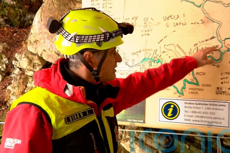 Five people trapped in cave in Slovenia after heavy rain sees water levels rise