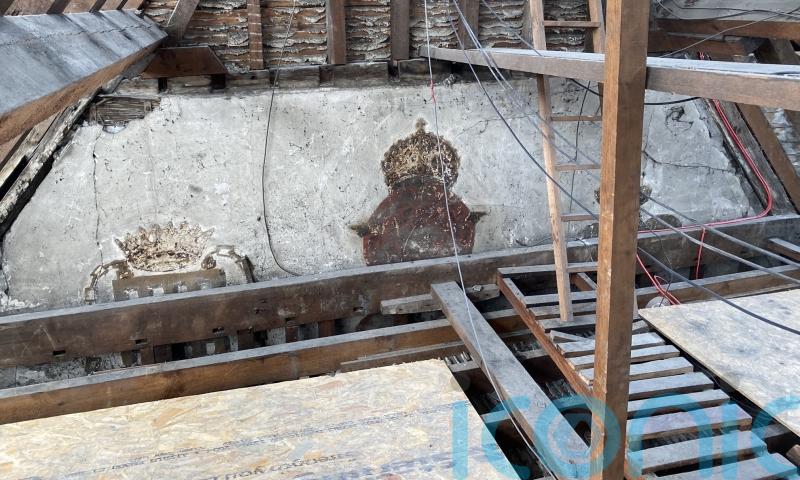 Rare medieval wall paintings found at Cambridge University by builders