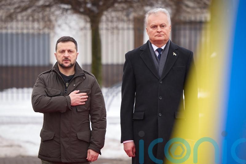 Ukraine’s Zelensky seeking air defence help on visit to Baltic nations