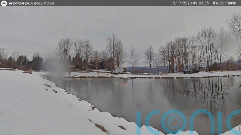 US state trooper plunges into icy pond to save eight-year-old girl