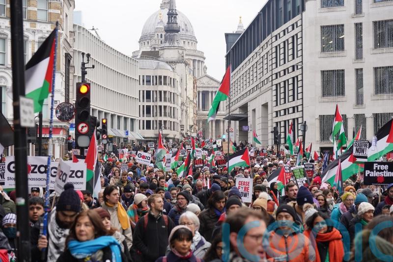 Thousands join seventh national march for Palestine in London