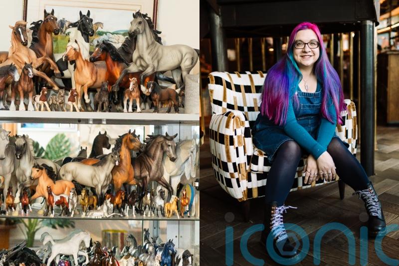 Horse lover collects 204 model horses worth &pound;3,500 to make up for the fact she&rsquo;s allergic to horses