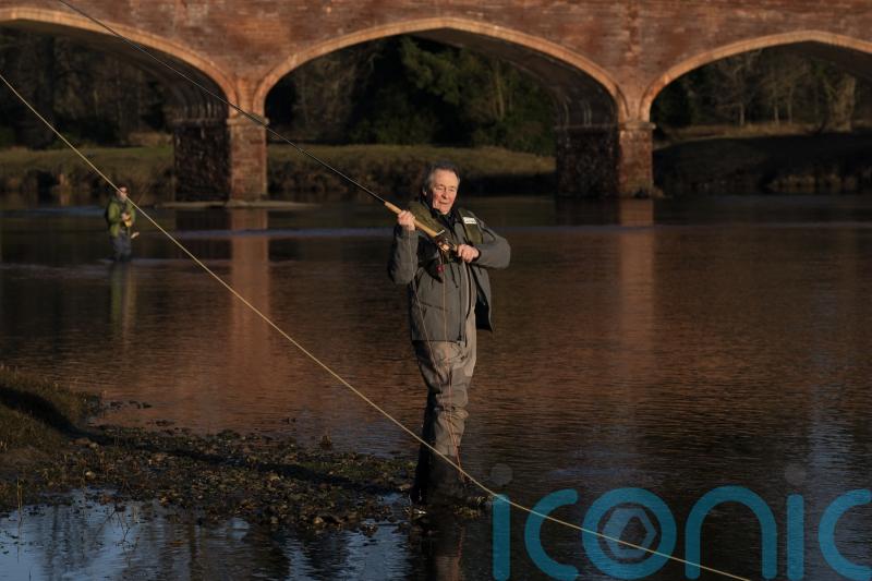 TV’s Paul Whitehouse casts first line to mark beginning of salmon fishing season