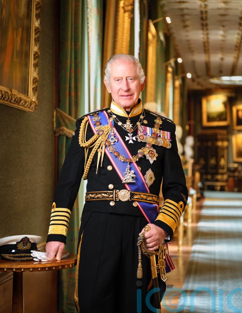 King&rsquo;s official portrait for public buildings unveiled