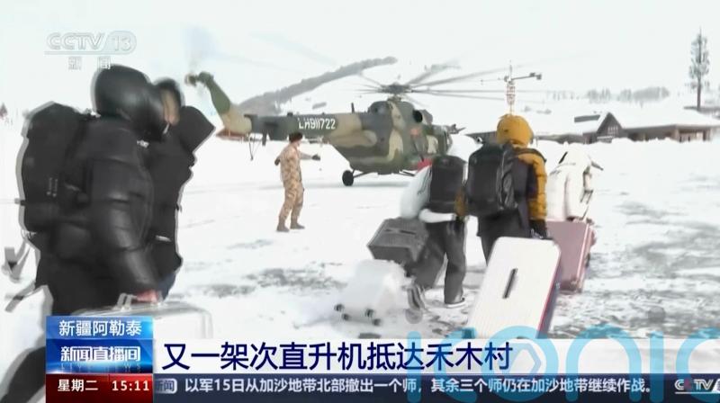 Stranded tourists evacuated after multiple avalanches trap 1,000 people in China