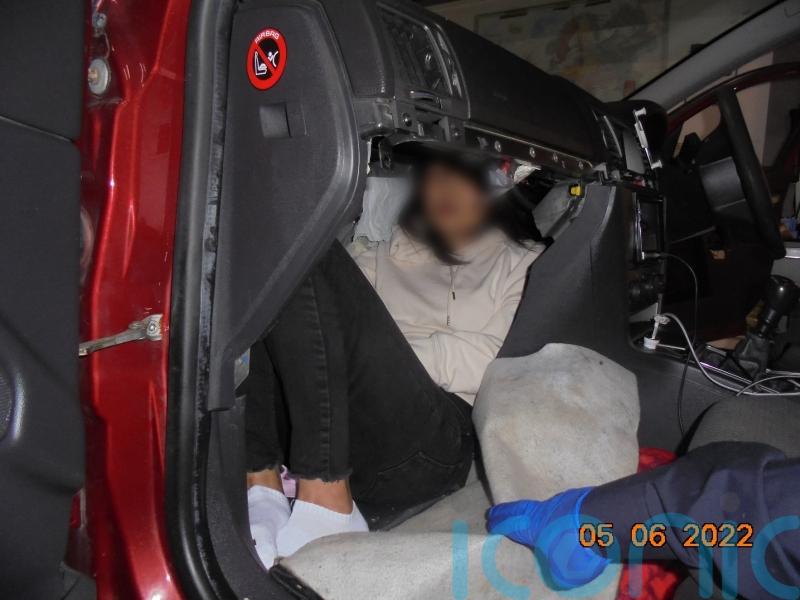 People smuggler who crammed woman behind car dashboard is jailed