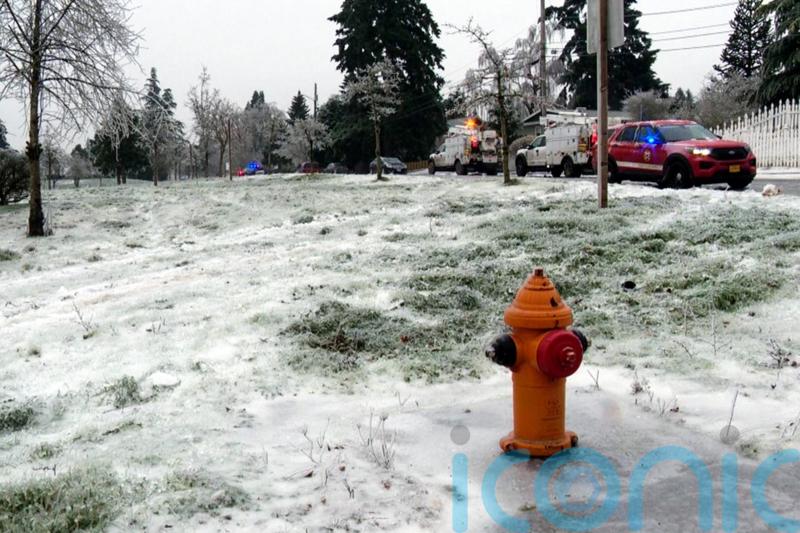 Baby rescued but three die after power line falls on car in ice storm