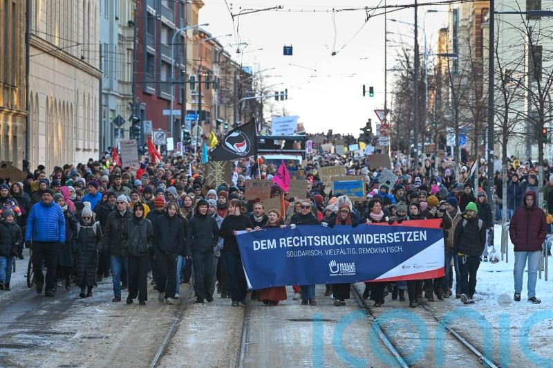 Tens of thousands protest against far right in cities across Germany