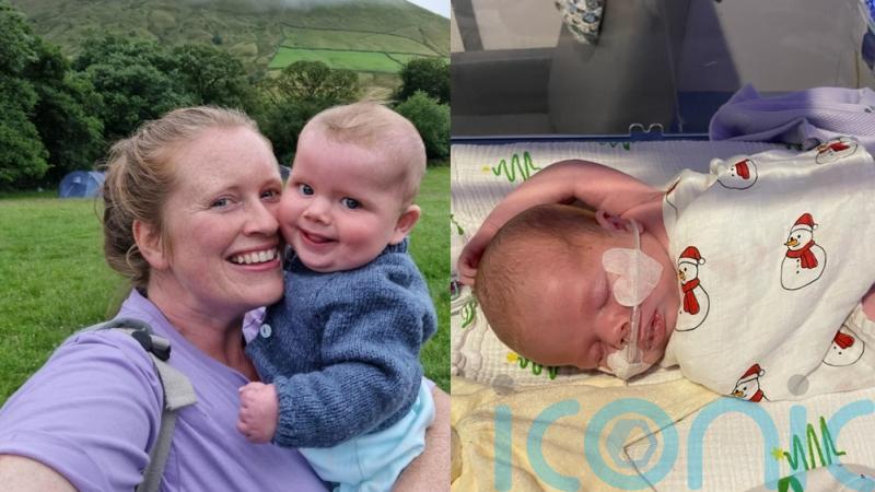 Baby who had life-saving surgery hours after being born with his lungs connected to his stomach doing ‘brilliantly’ now