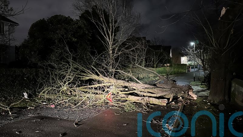 Commuters face travel disruption as Storm Isha tears through UK