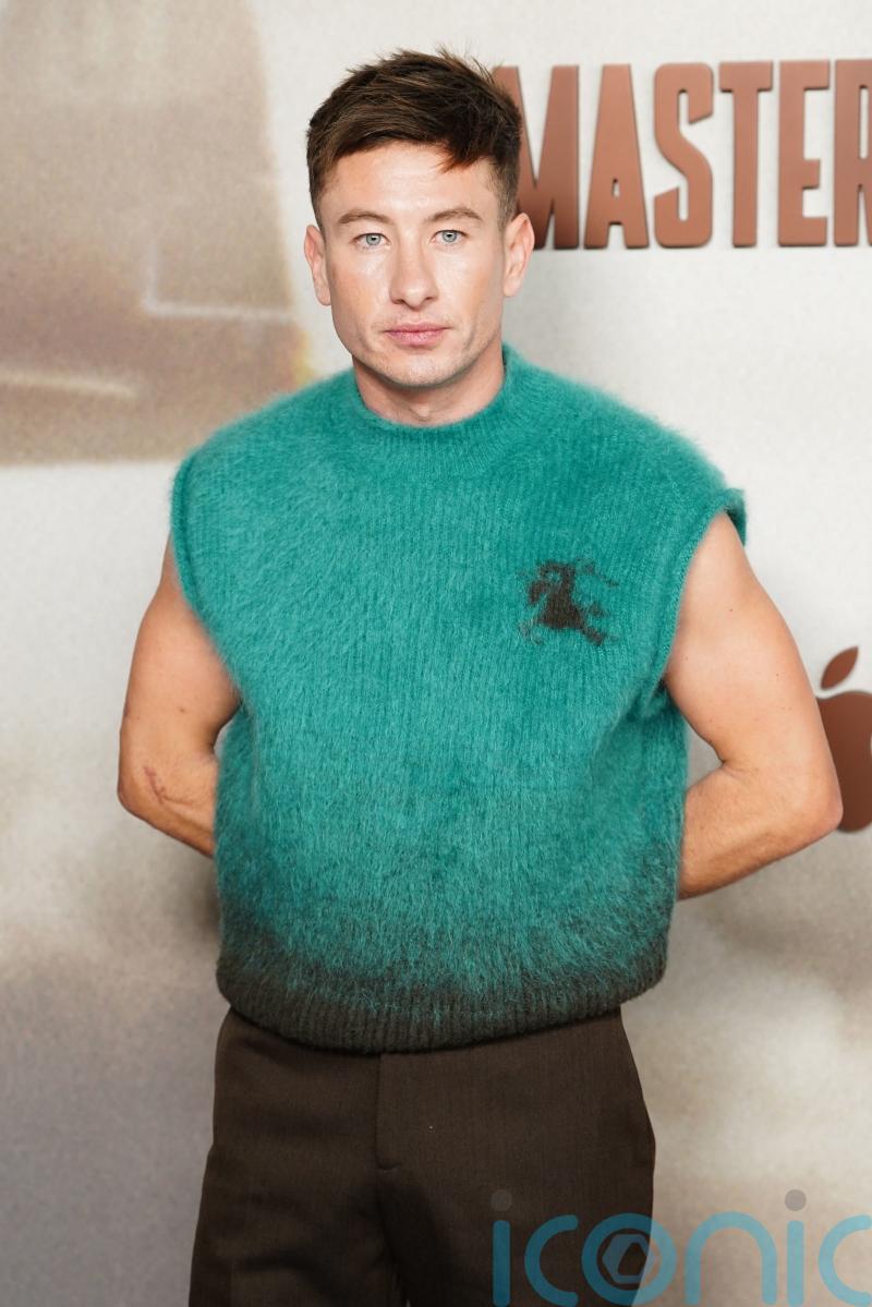 Barry Keoghan dons sleeveless knit at Masters Of The Air UK premiere