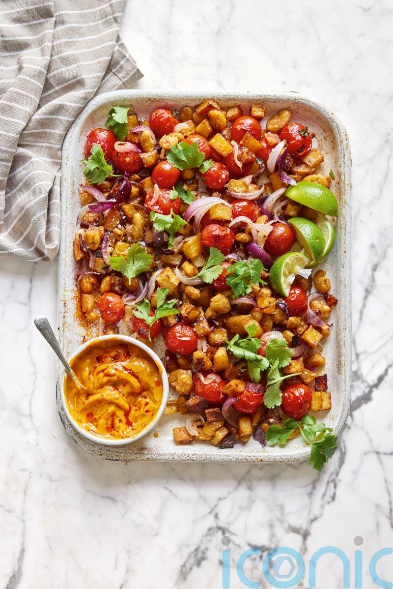 Ella Mills’ crispy potato and paprika tray bake recipe