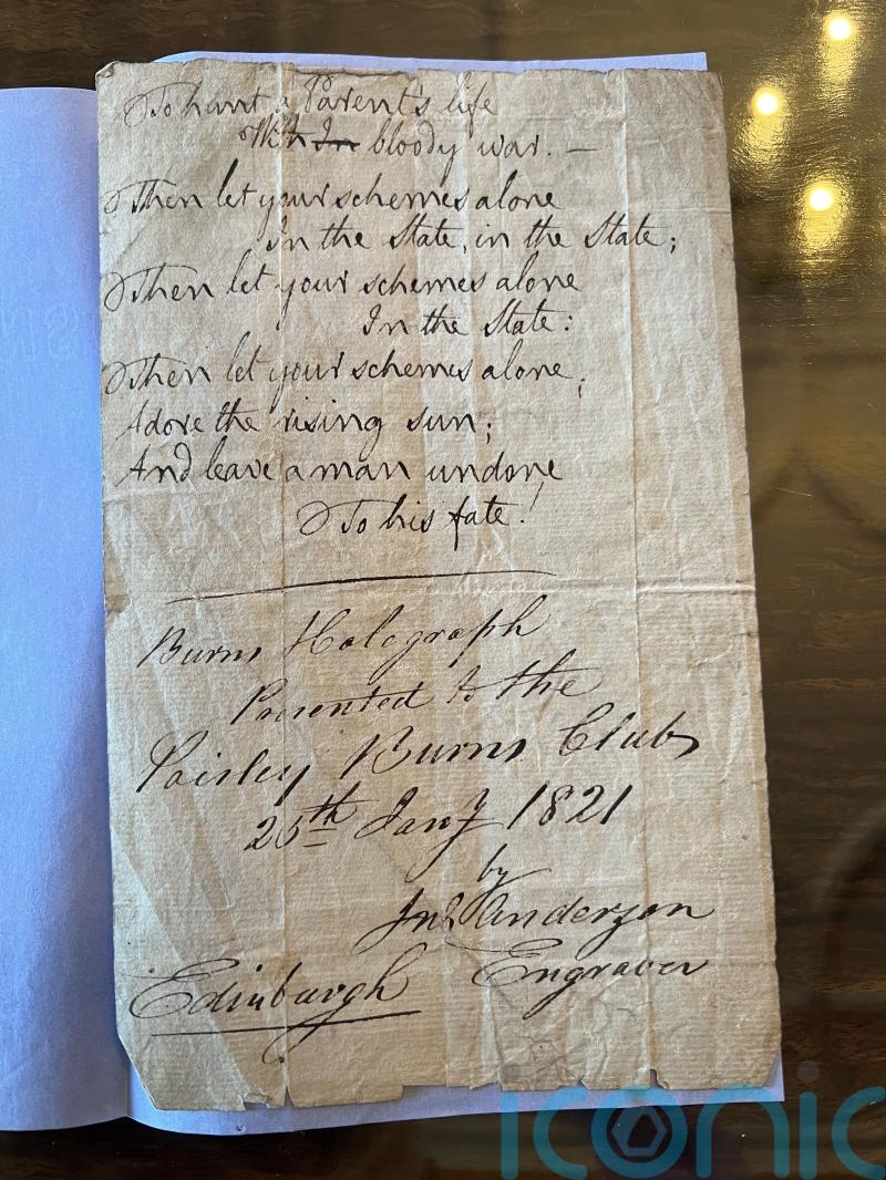 Axed Robert Burns manuscript could have put career in jeopardy, says scholar