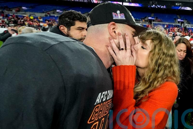 Are you ready for it? Taylor Swift kisses Travis Kelce as he heads to Super Bowl