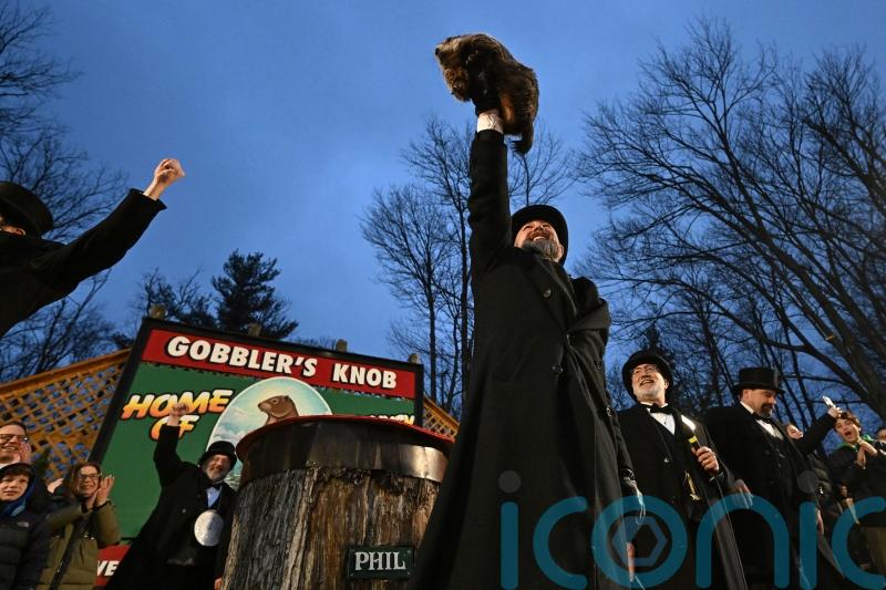 Punxsutawney Phil predicts an early spring at Groundhog Day festivities