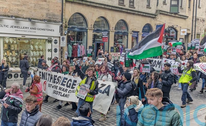 Thousands gather in Edinburgh to call for immediate ceasefire in Gaza