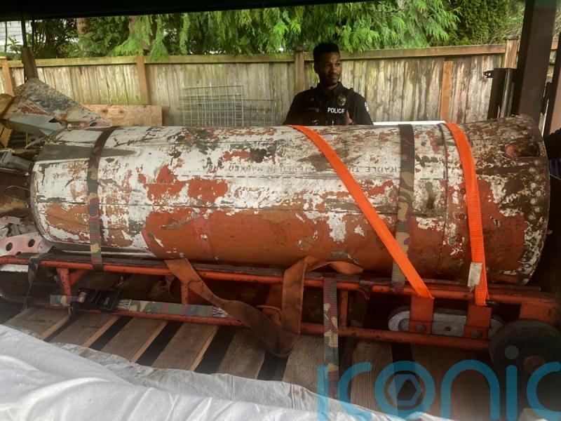 Inert Cold War-era missile found in garage of home