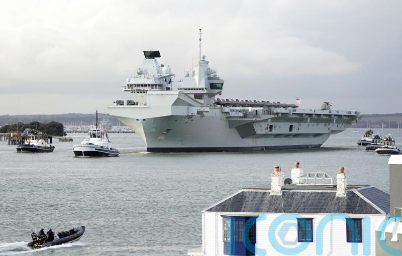 Royal Navy aircraft carrier cancels sailing after propeller ‘issue’