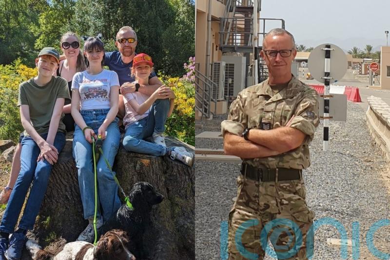 ‘Fit as fiddle’ RAF dad tells men ‘don’t feel embarrassed about having bottom checked’ after terminal cancer diagnosis