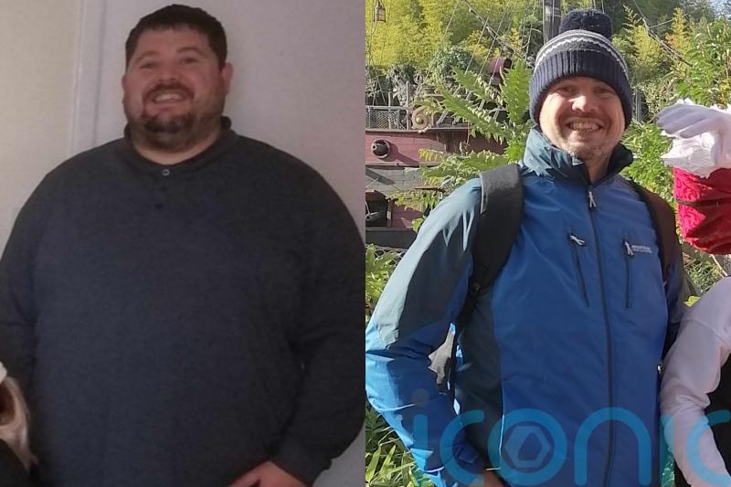 Dad who feared holiday swimming goes from size XXXXL to L thanks to football and can ‘get involved’ with family again