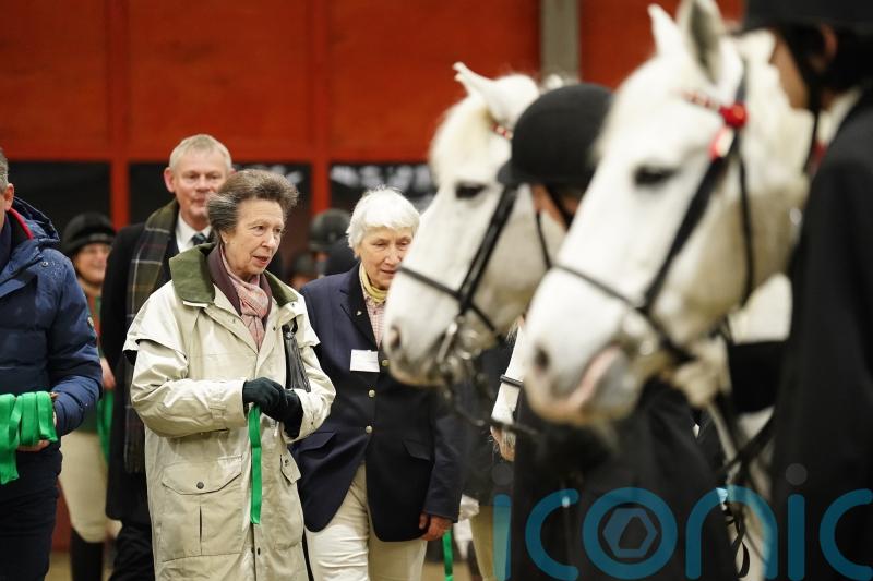 Anne receives words of support for King and Kate during pony centre visit
