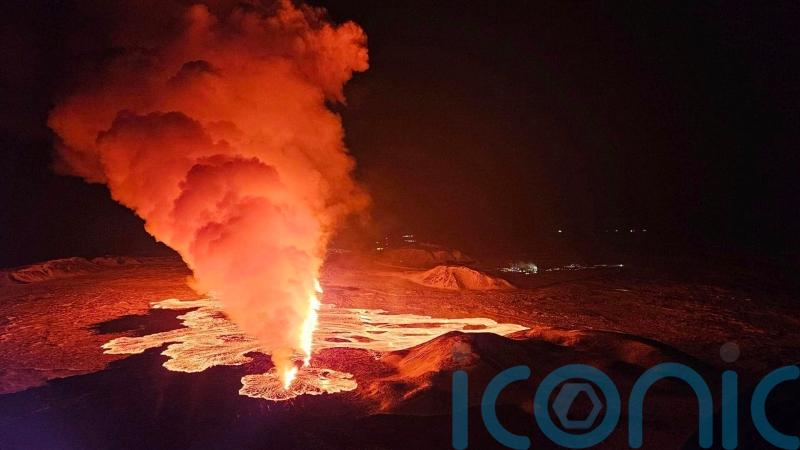 Volcano in south-western Iceland erupts for third time since December
