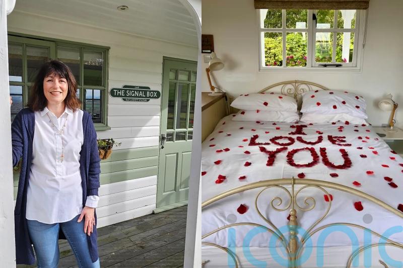 We’re Airbnb cupids: Couple ‘set the scene’ with roses, lights and banners to host over 100 proposals and honeymoons