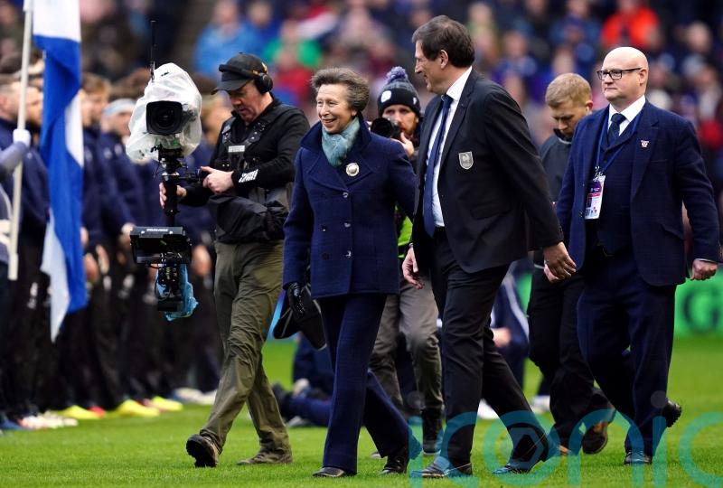 Princess Royal attends Scotland match after difficult week for royal family