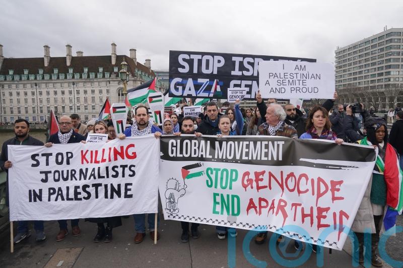 Stop Gaza genocide, urge health workers at Downing Street vigil