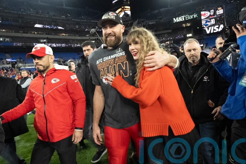 Taylor Swift arrives at Super Bowl LVIII in Las Vegas