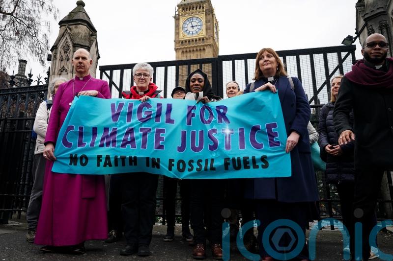 Hundreds of Christians begin 240-hour climate change protest outside Parliament