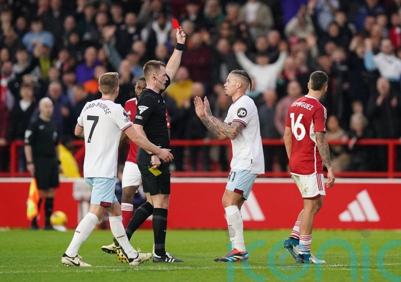 West Ham&rsquo;s Kalvin Phillips hopes red card at Forest marks end of run of bad luck