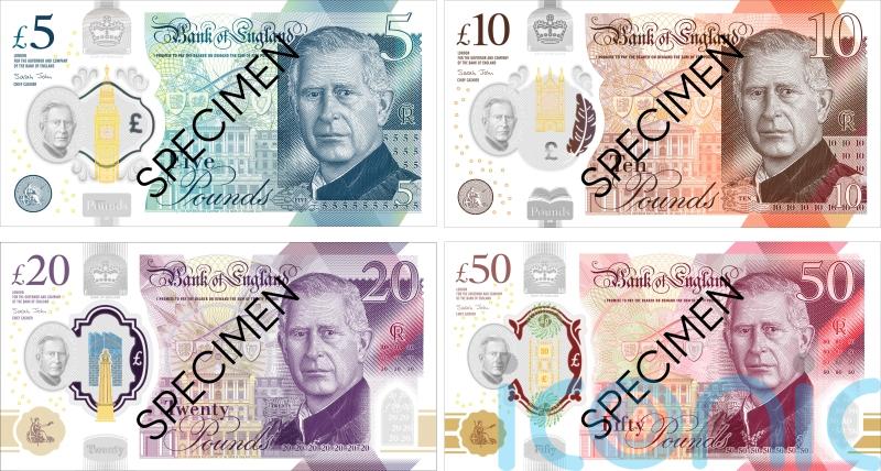 King Charles banknotes to enter circulation on June 5