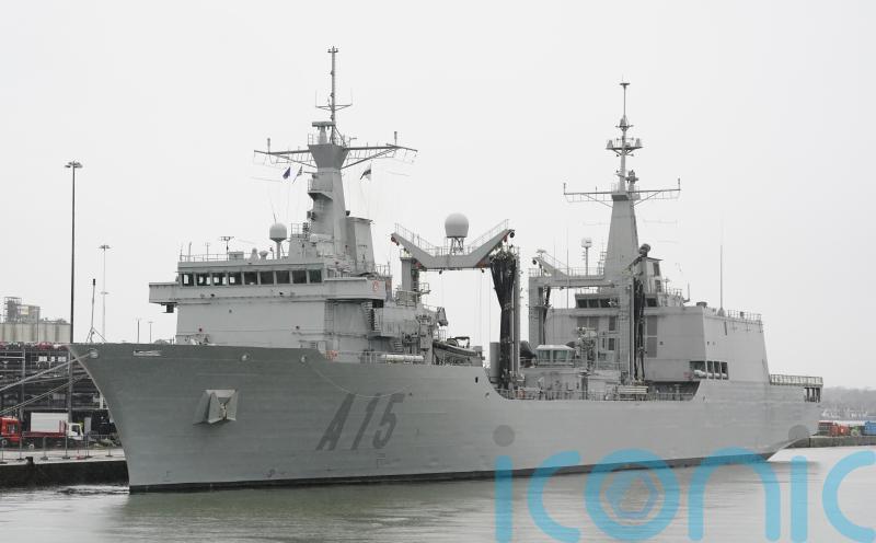 Five Nato warships call in at UK port ahead of largest exercise since Cold War
