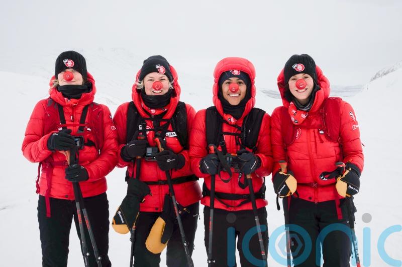 Laura Whitmore ‘exhausted and bruised’ as she finishes Comic Relief Arctic trek