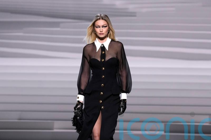 Punk-inspired glamour as Gigi Hadid walks Versace’s Milan Fashion Week show