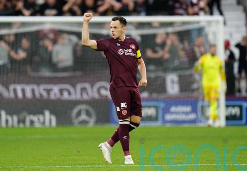 Lawrence Shankland scores from the spot as Hearts hit back to draw with Hibs