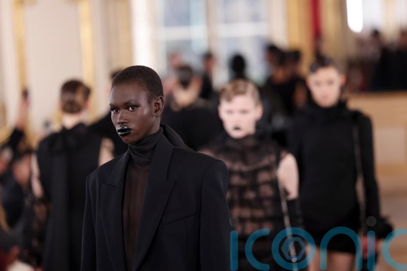 Valentino proves all black doesn’t have to be boring at Paris Fashion Week
