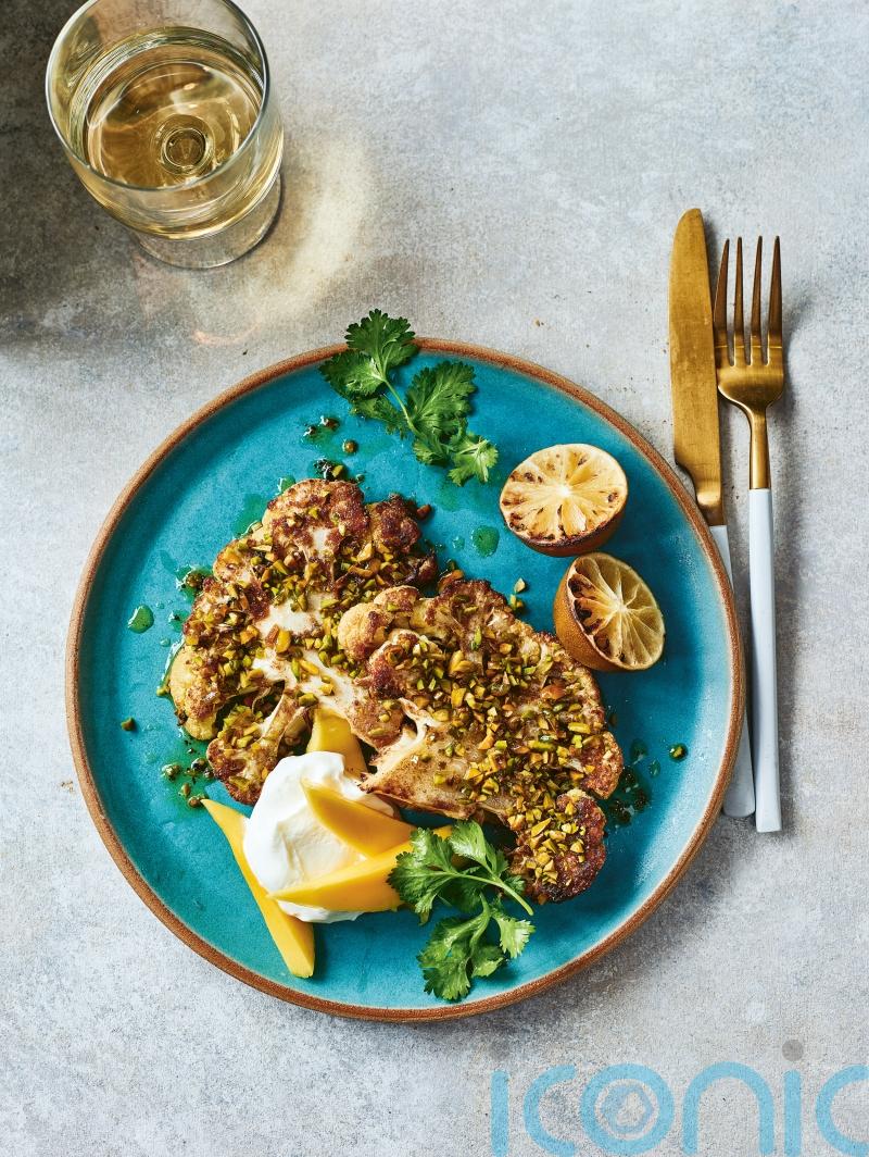 Nisha Katona’s green mango and pistachio cauliflower steak recipe