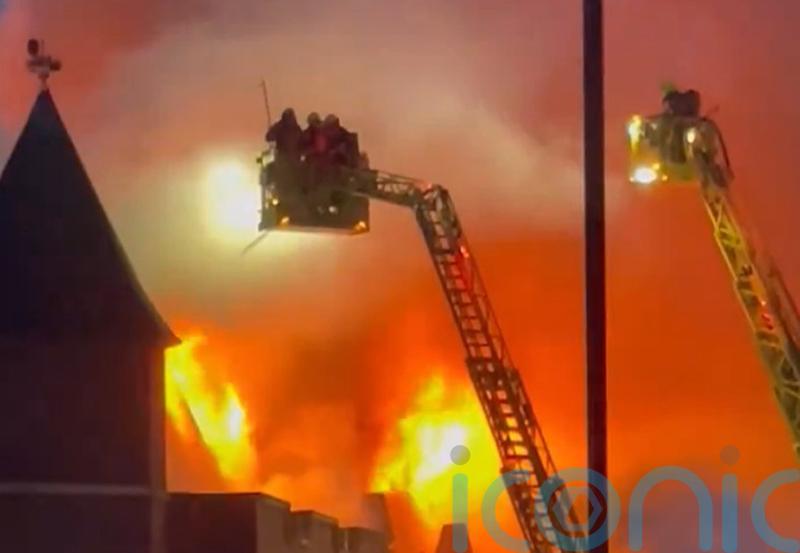 Fire at London police station brought under control